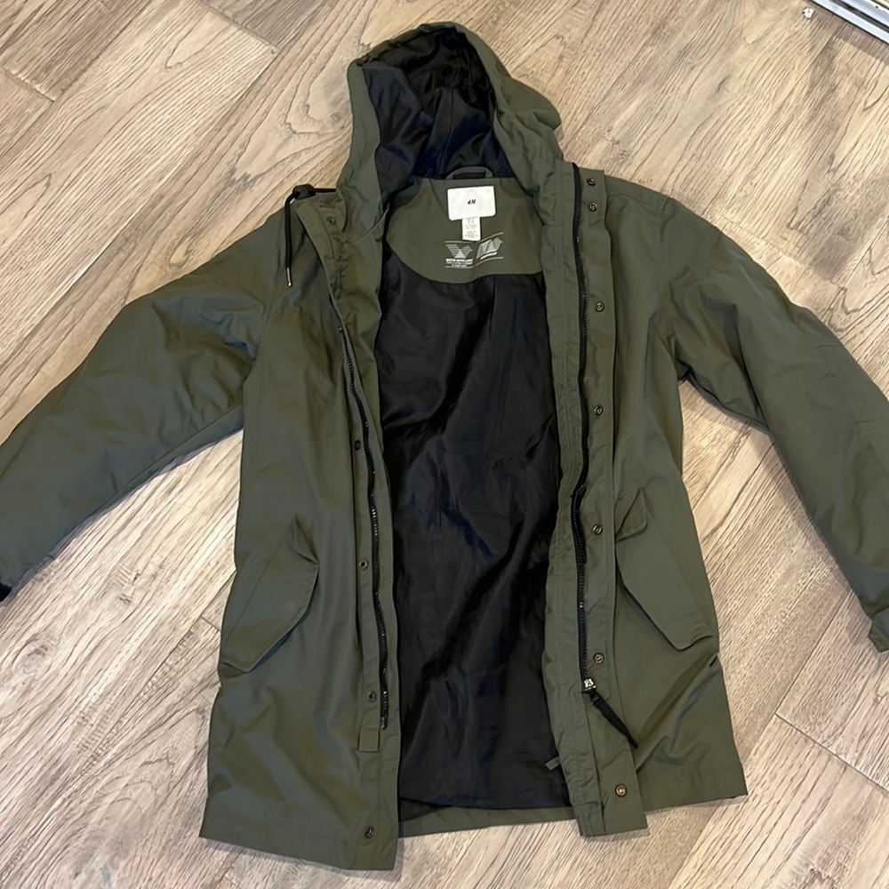 H&M green coat